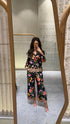 32856/32853 Floral Print Shirt and Pants Set - Brown Loft