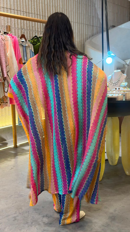 Knit Lurex Long Cardigan 67169