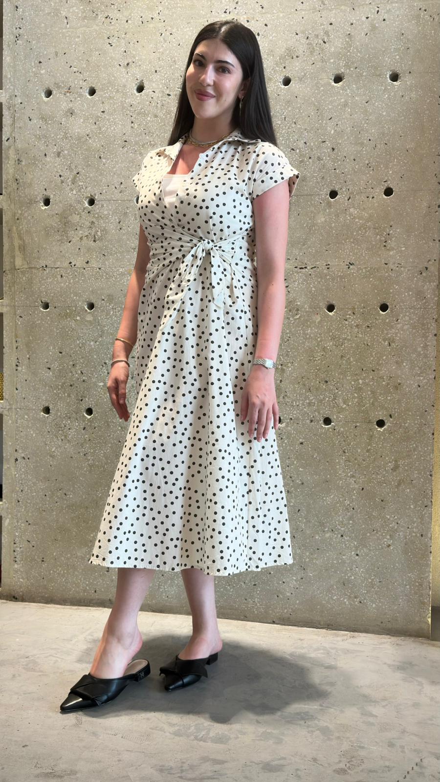 Polka Dot Long Dress TDM23824-4