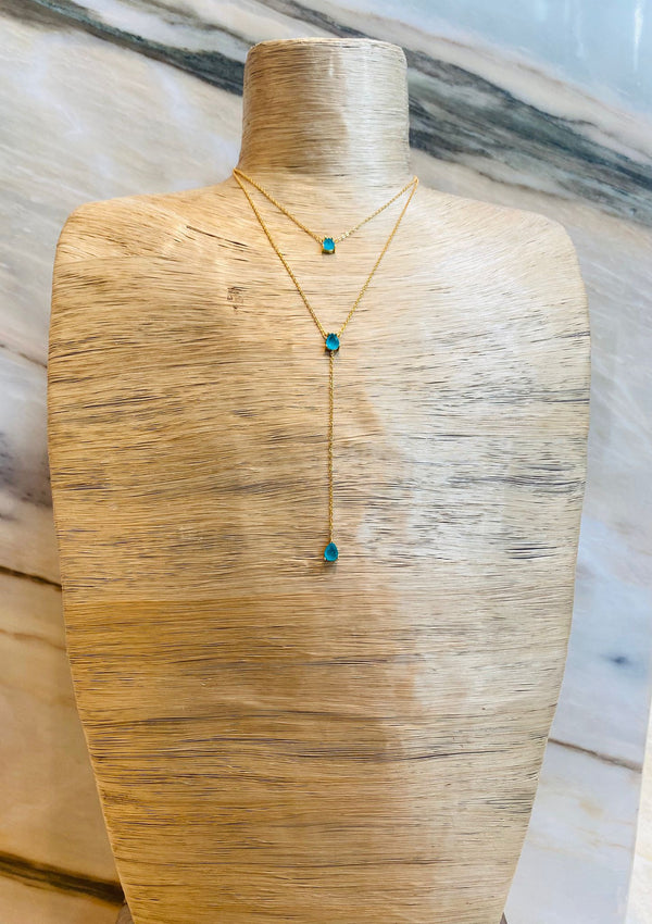 Paraiba Lariat Set