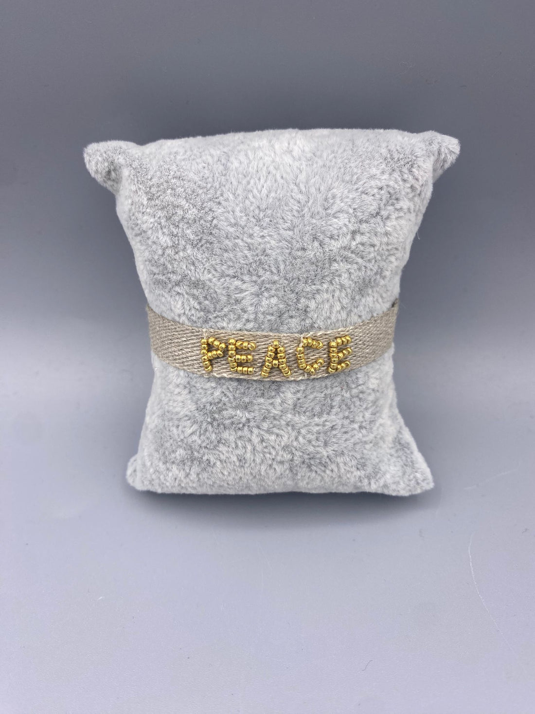 Peace 3.0 B Cotton Yarn Beige Bracelet - Brown Loft
