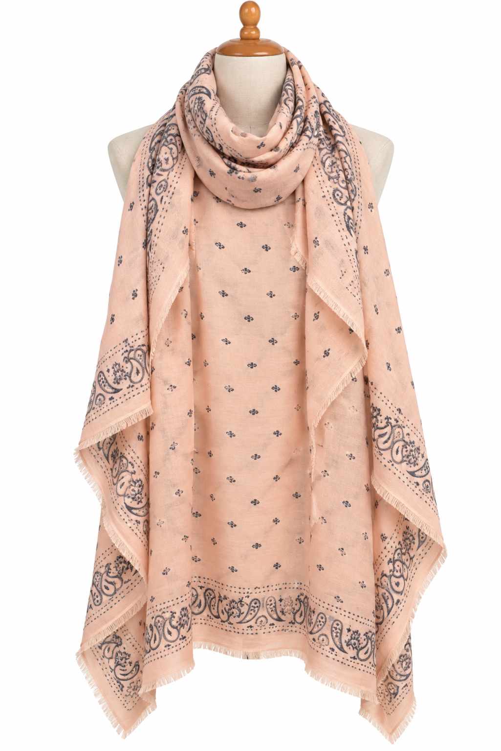 C211065 Square Bandana Dot Scarf