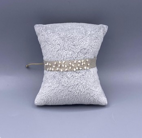 Perlitas B Linen Ribbon Bracelet - Brown Loft