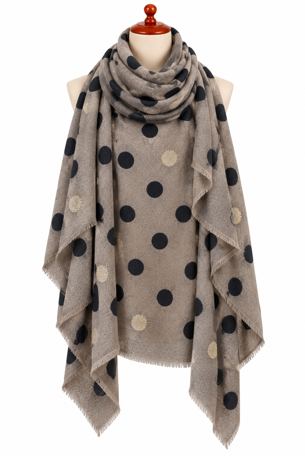 C211061 Big Polka-dot Scarf