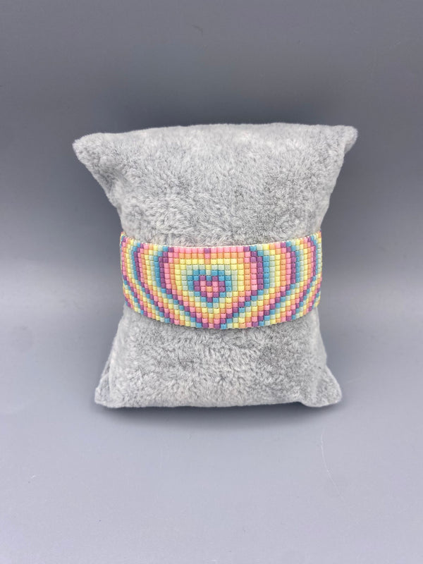Psicodelic Heart M سوار من خيوط مضفرة عريضة