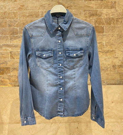 Classic Light Wash Denim Shirt SD9186