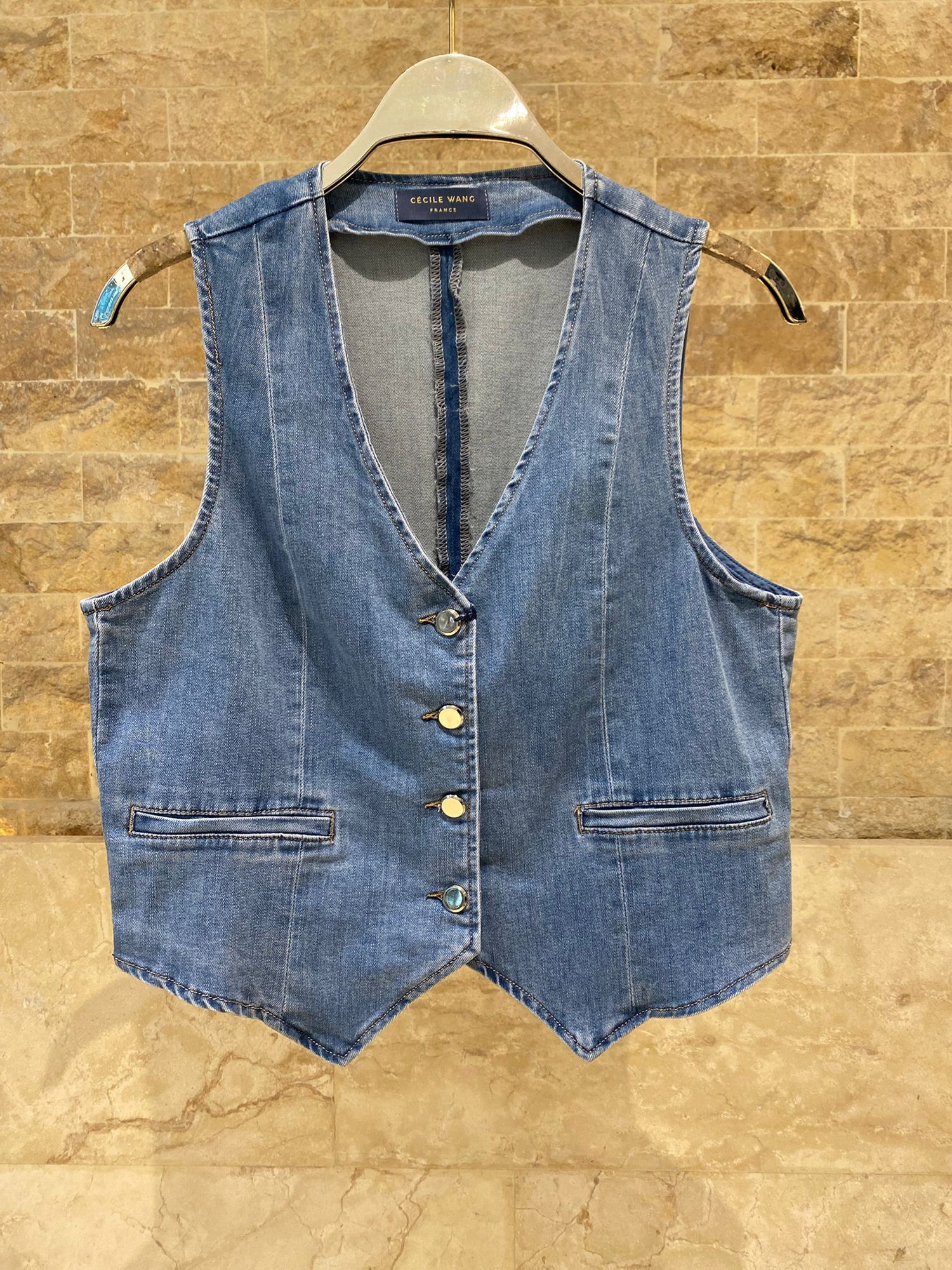 Classic Blue Denim Vest SD9215