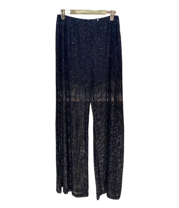 Sequins Wide Leg Pants  بنطال واسع الساق مزين بالترتر