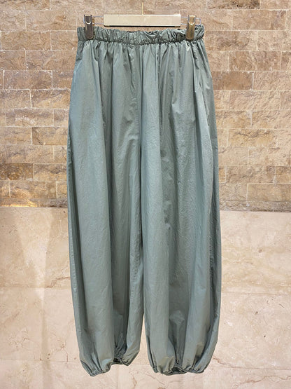 TDM08726 Parachute Harem Pants سروال حريمي واسع من قماش الباراشوت - Brown Loft