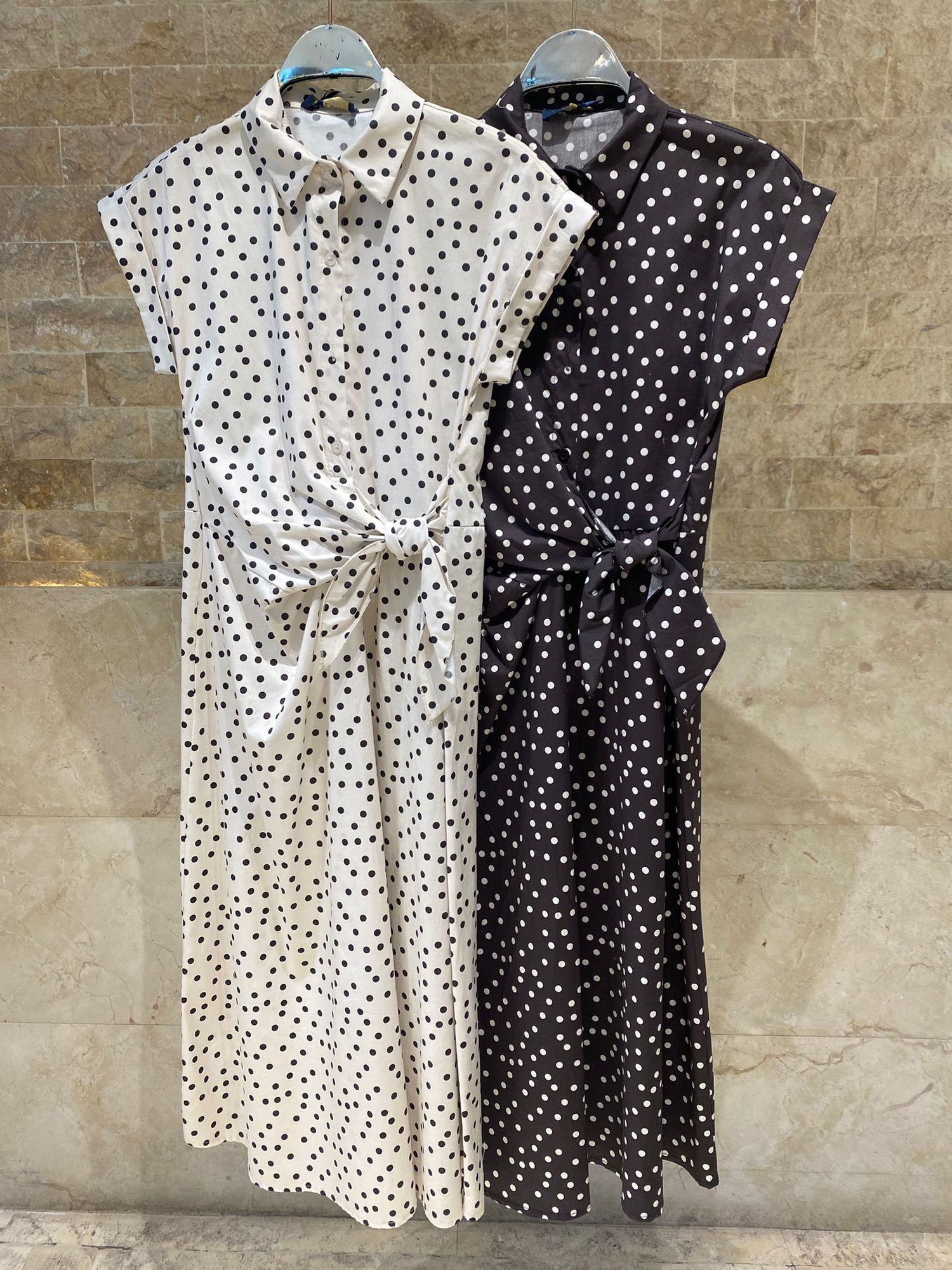 Polka Dot Long Dress TDM23824-4