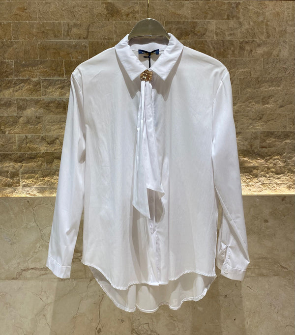 TDM71025 Gold Neck Tie Detailed Shirt