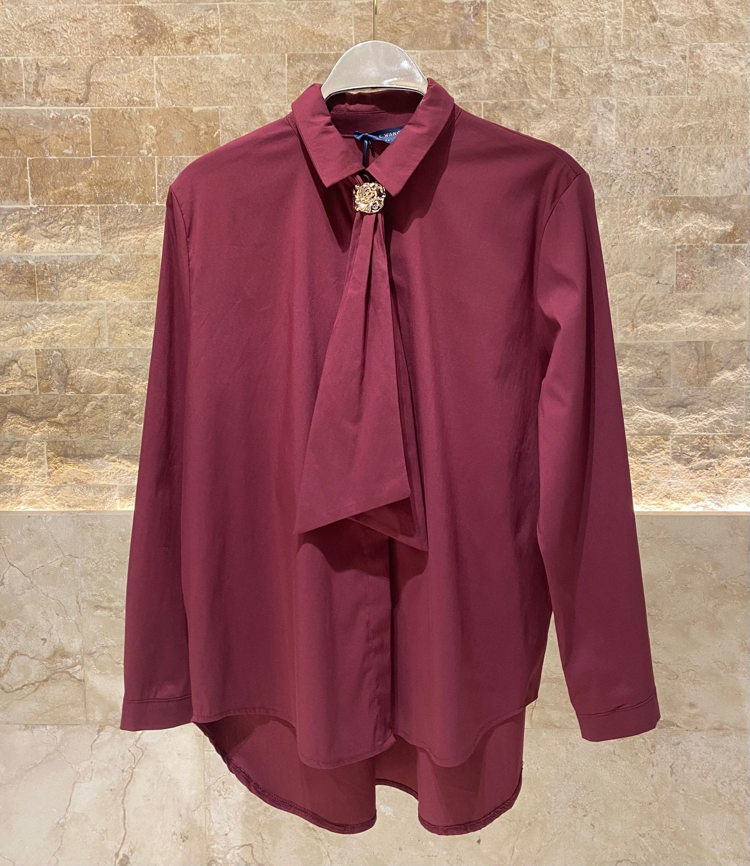 TDM71025 Gold Neck Tie Detailed Shirt