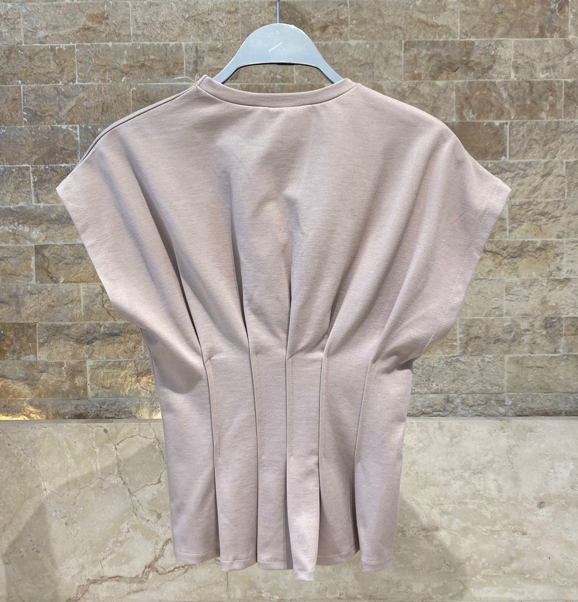 Structured Peplum Top – TDM71725 - Brown Loft