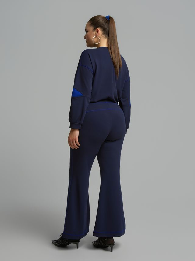 Relaxed Sweatshirt &amp; Flared Pants Set 8601.1026/2044