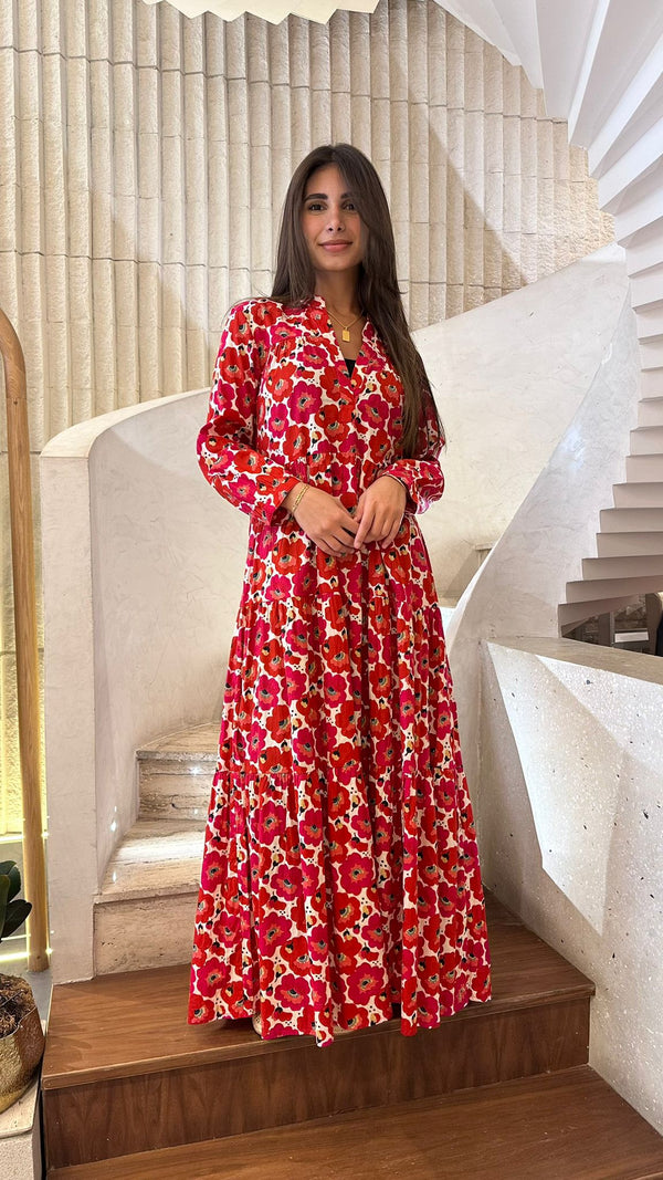 67148 Red Floral