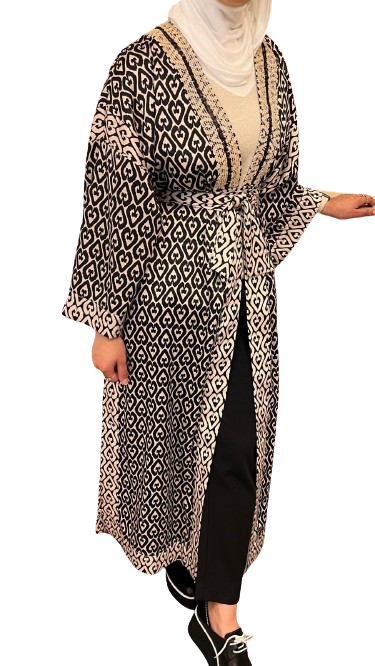 43-3425 (Oversized Satin Kimono) كيمونو ساتان كبير الحجم