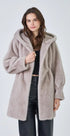Lisa - Faux Fur Long Coat - Brown Loft
