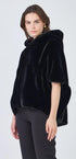 Leonie - Faux Fur Cape Jacket - Brown Loft