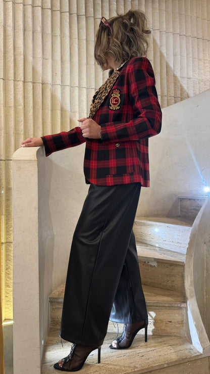 سترة تارتان بطبعة حيوانية 2502013
