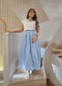 HM4547 Pleated Balloon Waterproof Skirt - Brown Loft