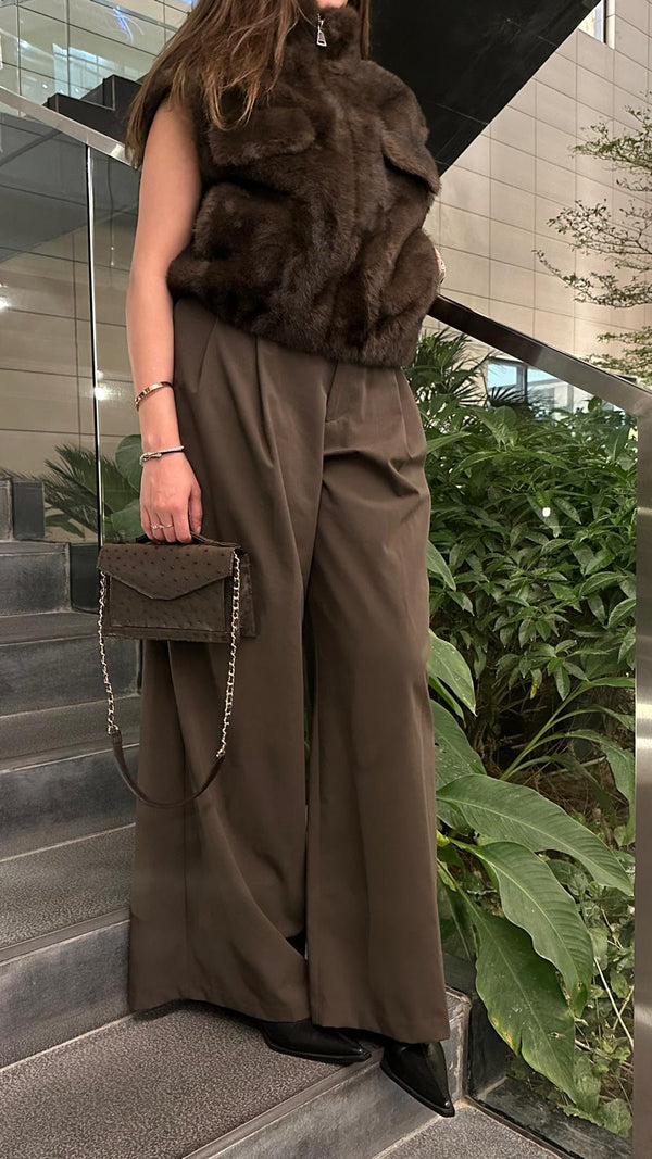 Gaby سترة من الفرو الصناعي