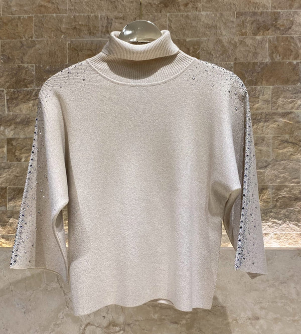 54-8043 Knit Lurex Top بلوزة محبوكة من خيوط اللوريكس