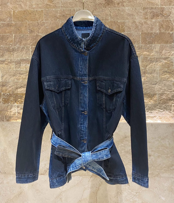 54-8204  Oversized Denim Jacket سترة جينز كبيرة الحجم