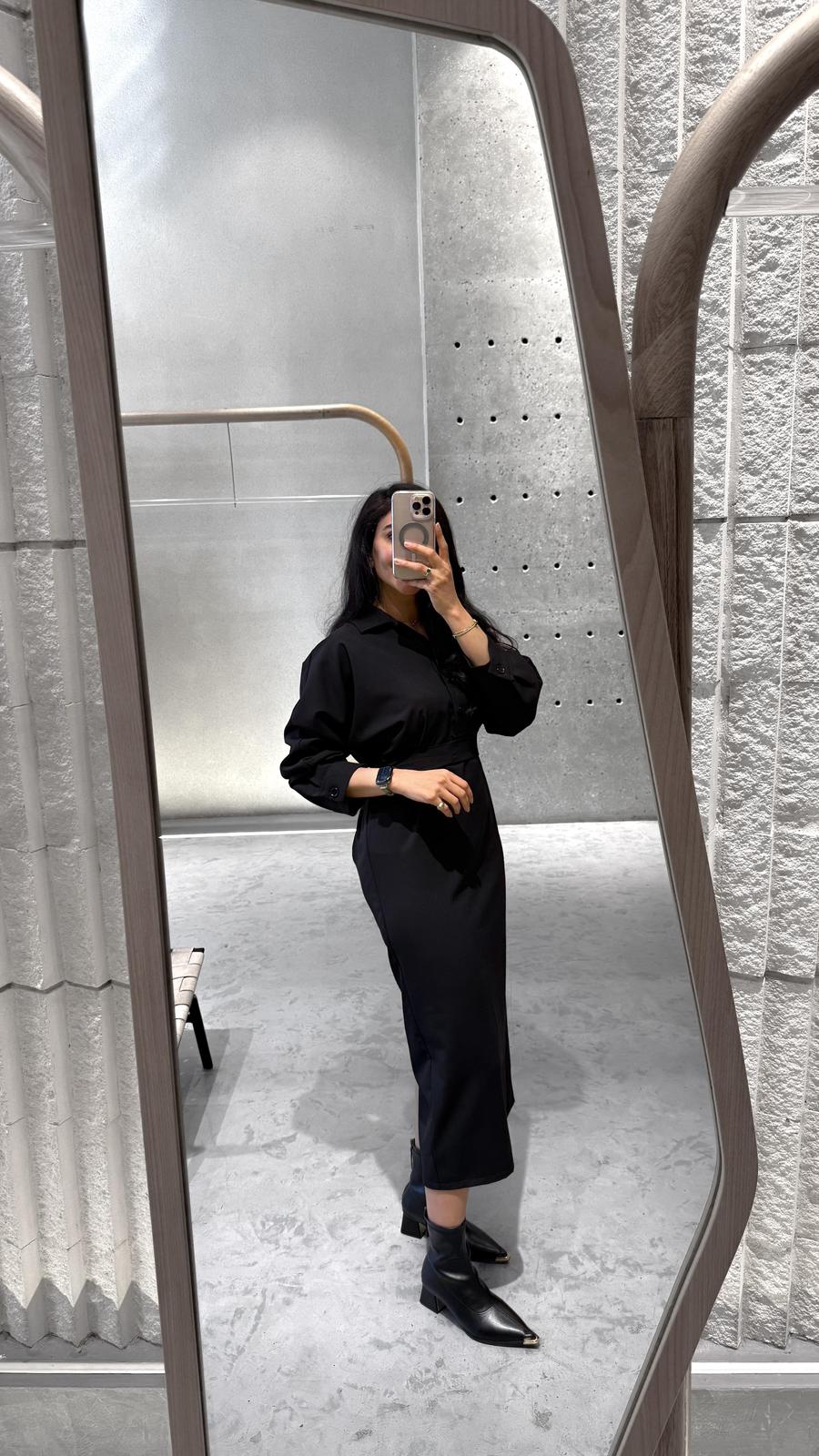 54-3313 Long Dress - Brown Loft