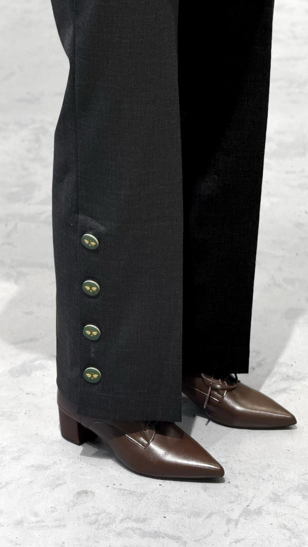 32908 Straight Cut Soft Stretch Pants بنطلون مطاطي ناعم بقصّة مستقيمة