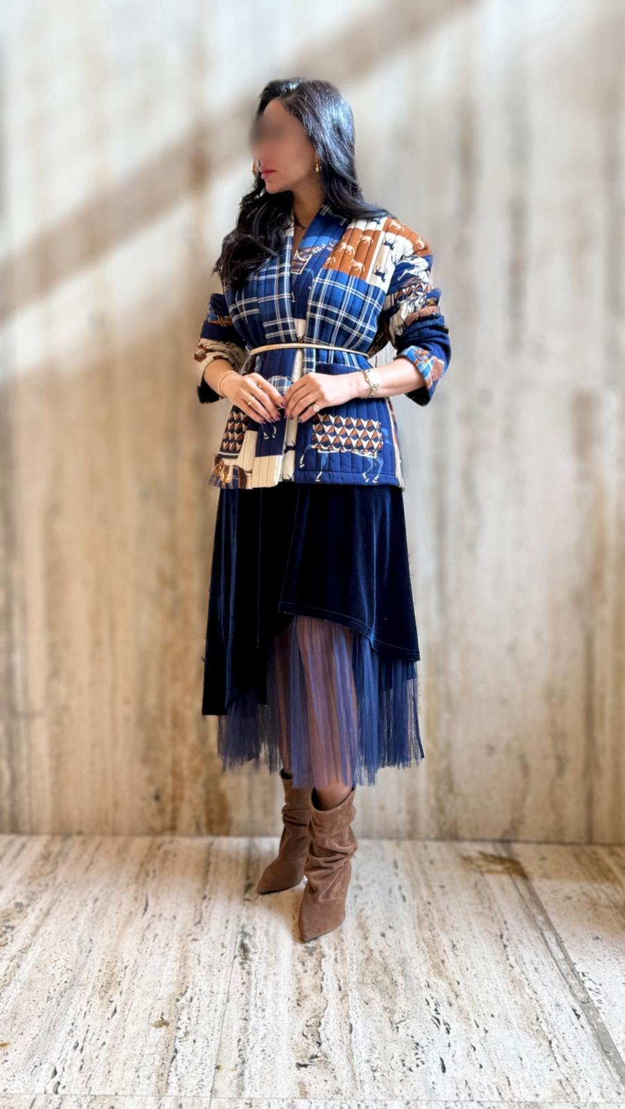 Horse Print Quilted Jacket – KD7280-17