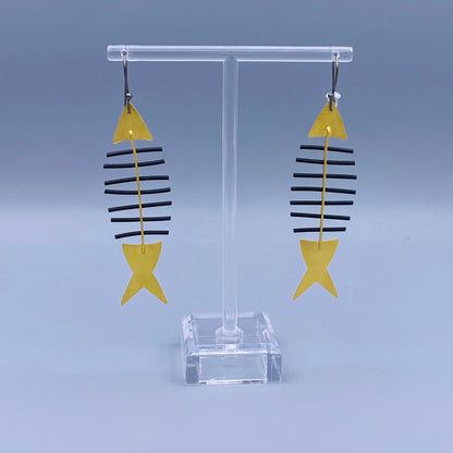 Fish Bone Earrings - 1310