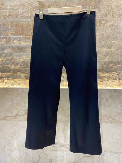 43-5127 Cropped Gabardine Wide Leg Pants - Brown Loft