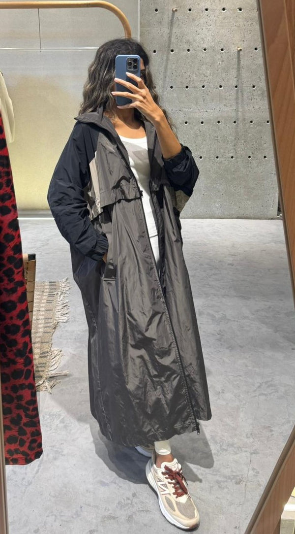 44-9004 Long Jacket with Hood جاكيت طويل مع غطاء محرك السيارة