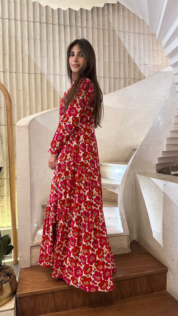 67148 Red Floral