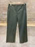 43-5127 Cropped Gabardine Wide Leg Pants - Brown Loft