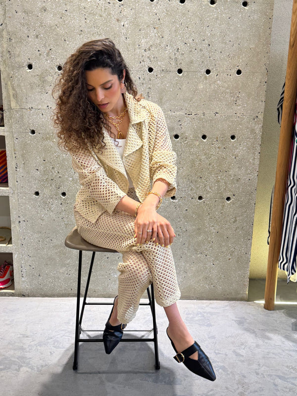 Asymmetrical Zippered Cropped Jacket - 53-1057