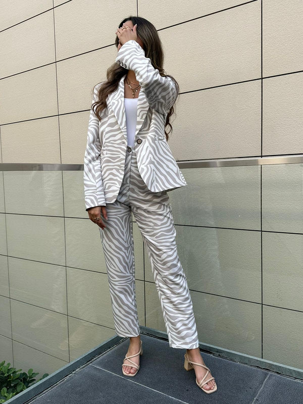 Zebra Print Jacket - 43-1076