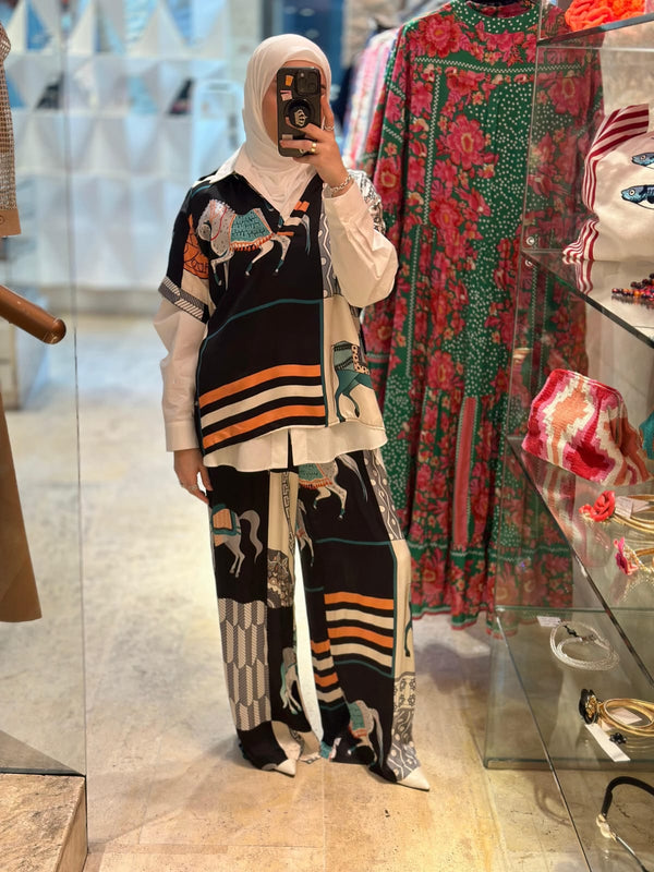 Florence Printed Satin Set