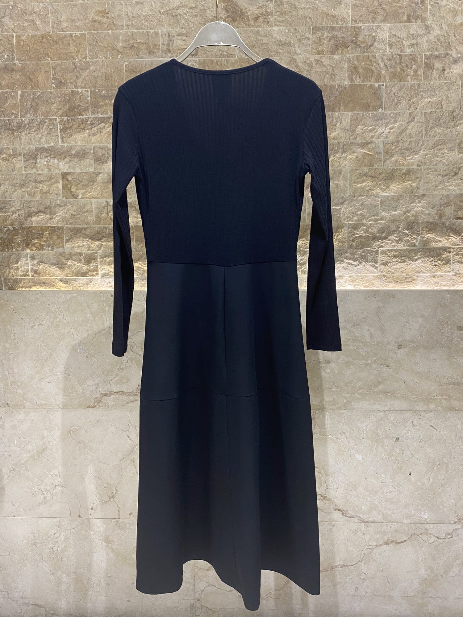 54-3022 Long Belted Dress - Brown Loft