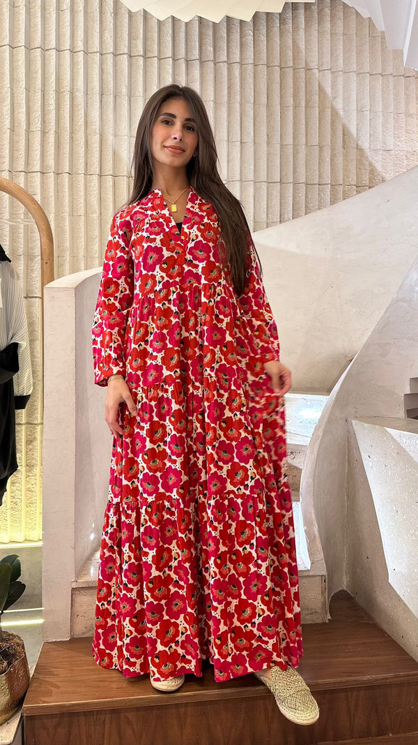 67148 Red Floral