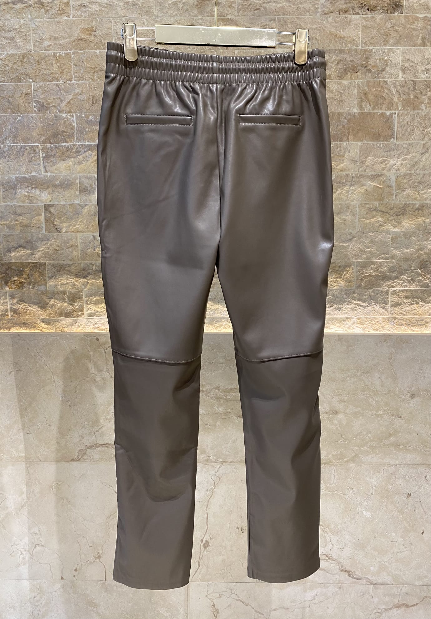 54-8081 Faux Leather Pants - Brown Loft