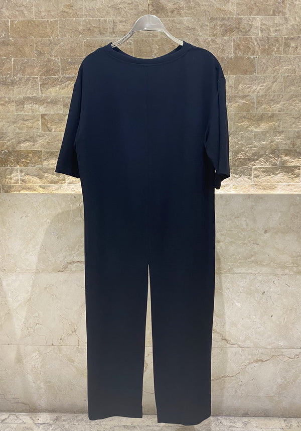 54-2041 Boat Neckline Long Back Top بلوزة طويلة الظهر بفتحة رقبة على شكل قارب