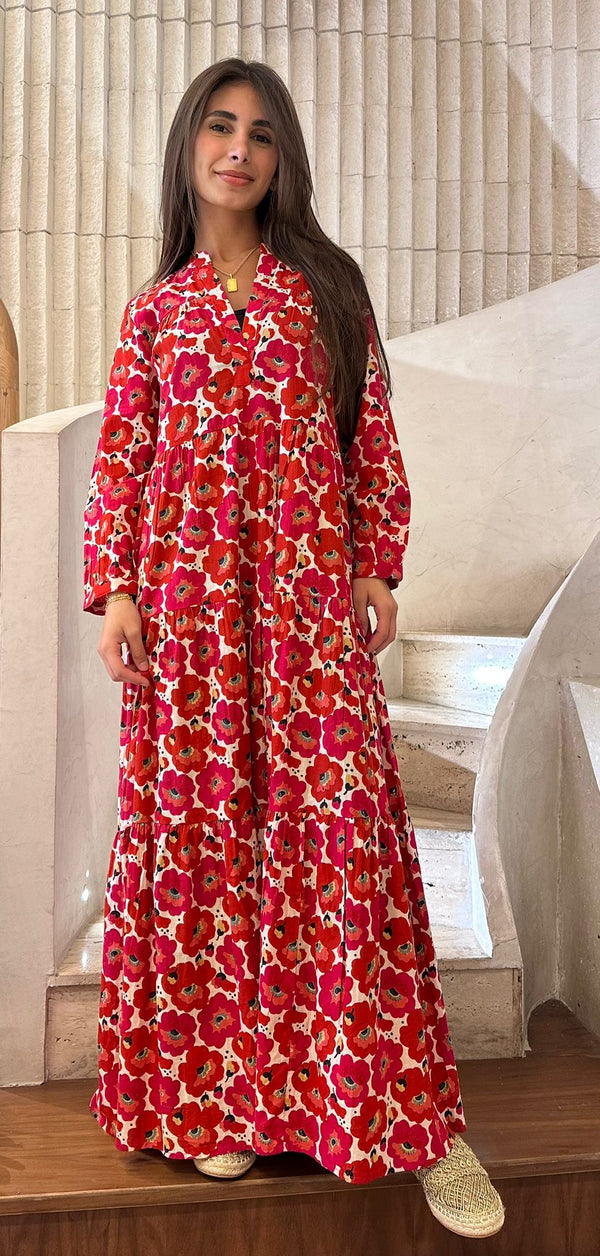 67148 Red Floral