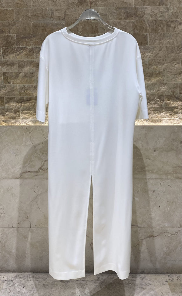 54-2041 Boat Neckline Long Back Top بلوزة طويلة الظهر بفتحة رقبة على شكل قارب