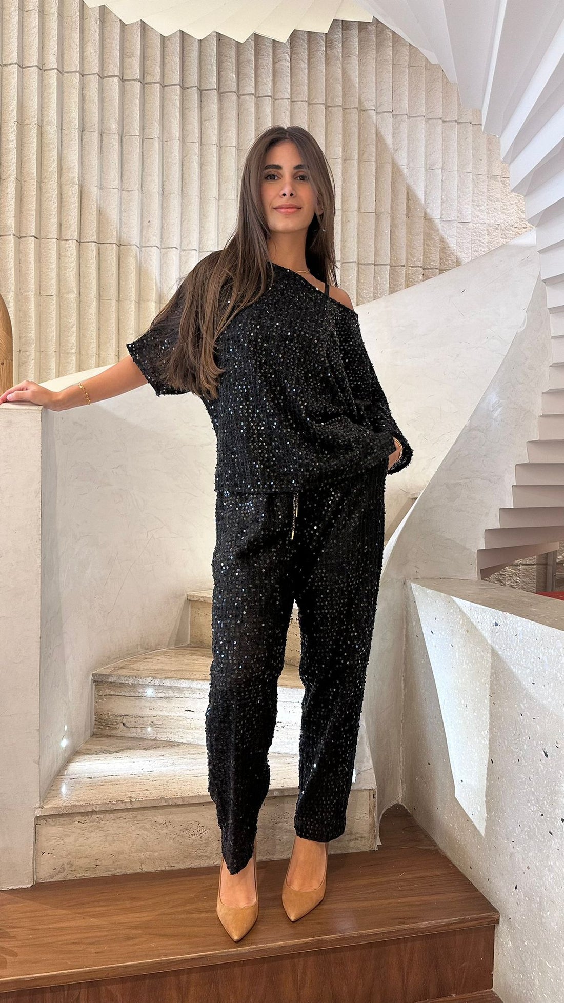 53-5116 Sequins Pants - Brown Loft