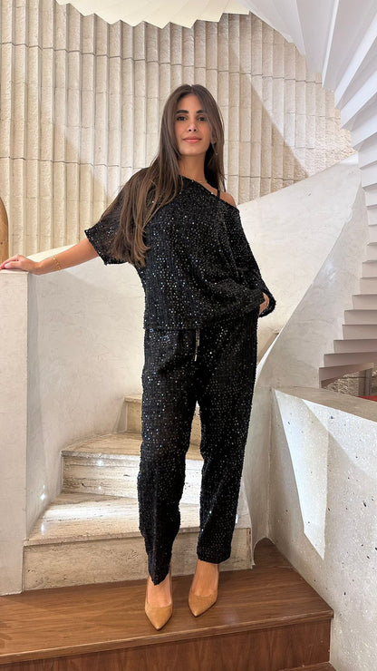 53-5116 Sequins Pants - Brown Loft