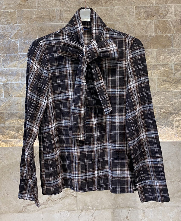 TDM79024-5 Checkered Top قمة متقلب