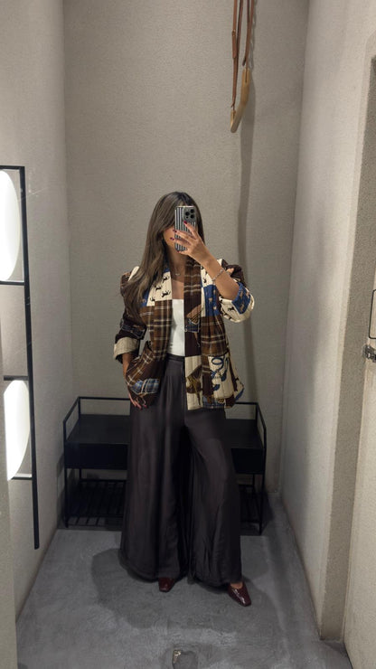 Horse Print Quilted Jacket – KD7280-17