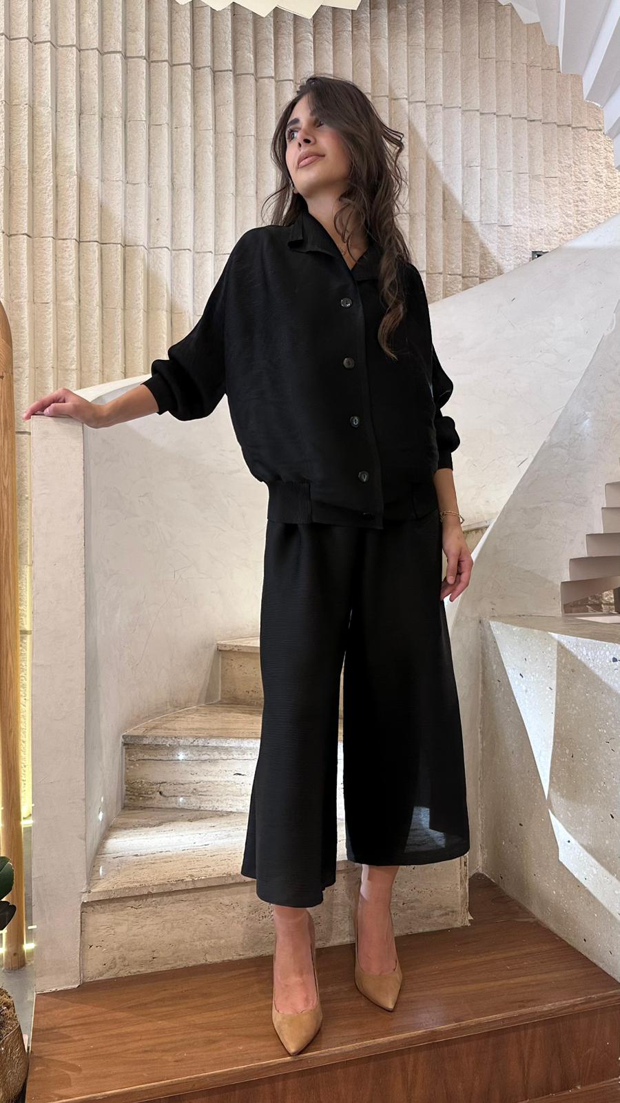 Culottes Pant Wide Leg Plisse Pants - Brown Loft