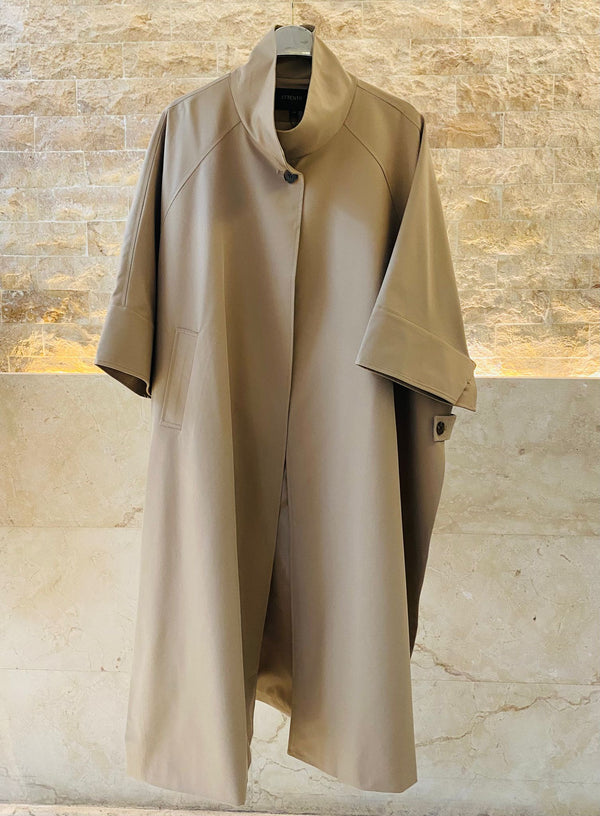 V26019 Oversized Cape Coat معطف الرأس المتضخم